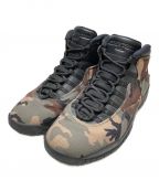 NIKEナイキ）の古着「ハイカットスニーカー AIR JORDAN 10 RETRO 310806-201」｜DESERT CAMO/BLACK-LT