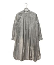 leno（リノ）の古着「ピンタックワンピース　PIN TUCK DRESS　L2201-DR002」｜グレー