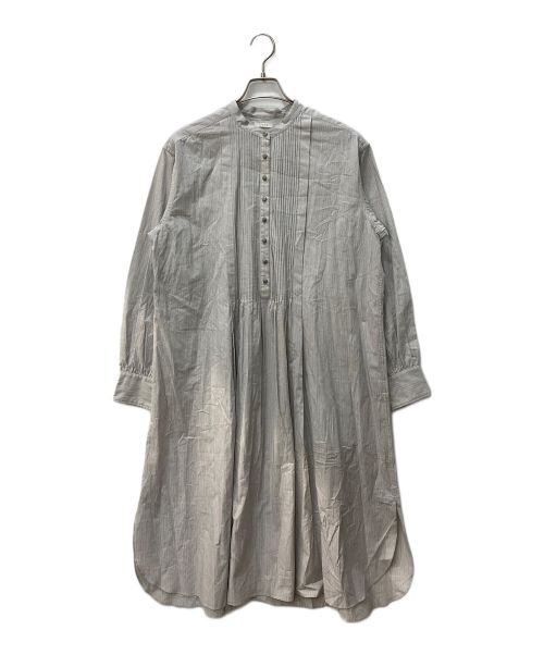 leno（リノ）leno (リノ) ピンタックワンピース　PIN TUCK DRESS　L2201-DR002 グレー サイズ:1の古着・服飾アイテム