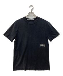 ALEXANDER WANG（アレキサンダーワン）の古着「ムラ染めロゴＴシャツ」｜ブラック