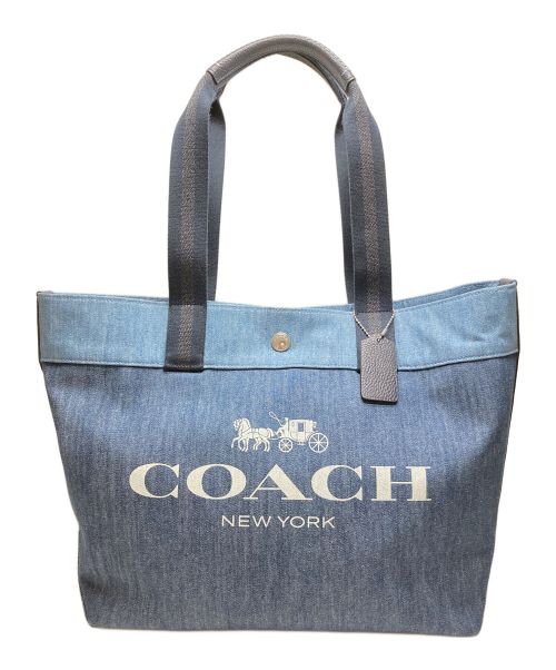 COACH（コーチ）COACH (コーチ) デニムトートバッグ インディゴの古着・服飾アイテム