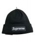 中古・古着 SUPREME (シュプリーム) New Era (ニューエラ) box logo beanie ブラック 未使用品：10000円