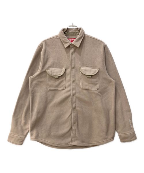 SUPREME（シュプリーム）SUPREME (シュプリーム) polartec shirt ベージュ サイズ:Lの古着・服飾アイテム