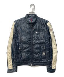 MONCLER（モンクレール）の古着「ライダースダウンジャケット」｜ブルー