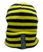 SUPREMEシュプリーム）の古着「16AW VERTICAL LOGO STRIPED BEANIE」｜イエロー