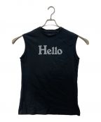 MADISON BLUEマディソンブルー）の古着「HELLO NOSLEEVE TEE ＜2022＞」｜ブラック