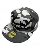 New Era×SUPREMEニューエラ×シュプリーム）の古着「キャップ」｜グレー