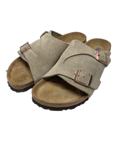 BIRKENSTOCK（ビルケンシュトック）BIRKENSTOCK (ビルケンシュトック) ZURICH BS　ソフトフットベッド ベージュ サイズ:24.5の古着・服飾アイテム