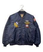 AVIREXアヴィレックス）の古着「L-2 BLUE ANGLES F-14 ジャケット」｜ネイビー