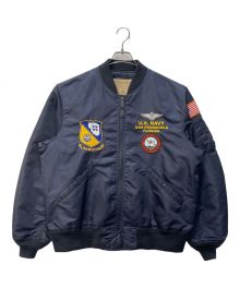 AVIREX（アヴィレックス）の古着「L-2 BLUE ANGLES F-14 ジャケット」｜ネイビー