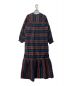 sara mallika (サラマリカ) 23AW COTTON MULTI BORDER SHINING DRESS ブラウン サイズ:M：13000円