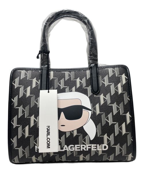 Karl Lagerfeld（カール ラガーフェルド）Karl Lagerfeld (カール ラガーフェルド) K/IKONIC 2.0 MONO CC SM TOTE ブラック サイズ:ONE SIZE 未使用品の古着・服飾アイテム