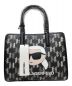 Karl Lagerfeld（カール ラガーフェルド）の古着「K/IKONIC 2.0 MONO CC SM TOTE」｜ブラック