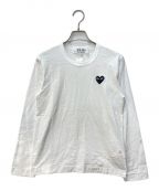 PLAY COMME des GARCONSプレイ コムデギャルソン）の古着「UNISEX LONG SLRRVE T-SHIRTS」｜ホワイト