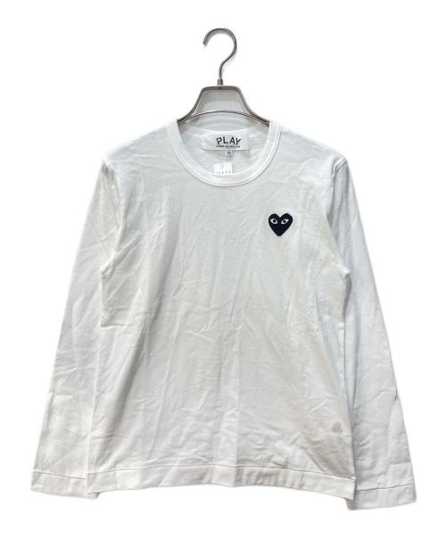 PLAY COMME des GARCONS（プレイ コムデギャルソン）PLAY COMME des GARCONS (プレイ コムデギャルソン) UNISEX LONG SLRRVE T-SHIRTS ホワイト サイズ:XS 未使用品の古着・服飾アイテム