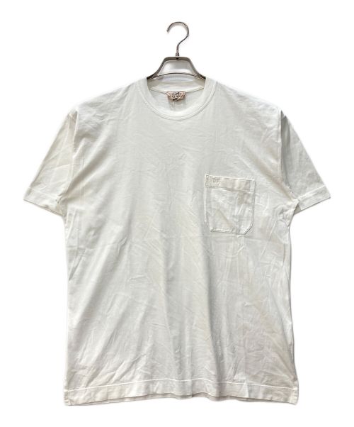 HERMES（エルメス）HERMES (エルメス) ポケットTシャツ ホワイト サイズ:Lの古着・服飾アイテム