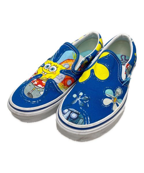 VANS（バンズ）VANS (バンズ) CLASSIC SLIP-ON (SPONGEBOB) ALOHABOB ブルー サイズ:23.5の古着・服飾アイテム