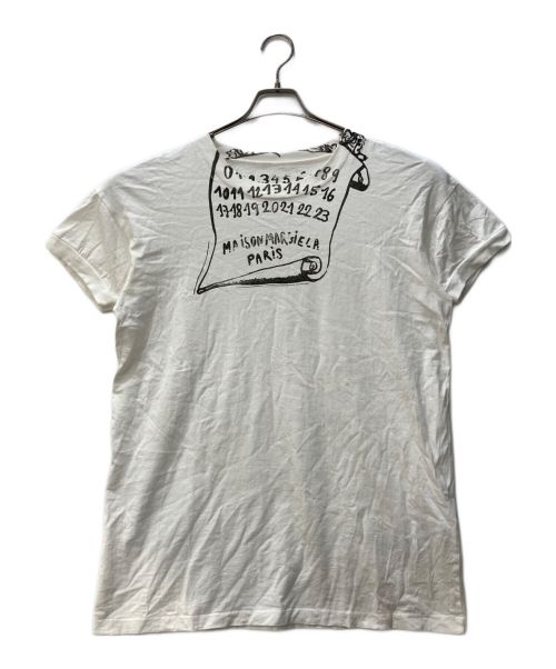 Maison Margiela（メゾンマルジェラ）Maison Margiela (メゾンマルジェラ) SCROLL LOGO TEE ホワイト サイズ:SIZE 50の古着・服飾アイテム