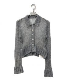 MAISON SPECIAL（メゾンスペシャル）の古着「SHEER KNIT SHIRT」｜グレー