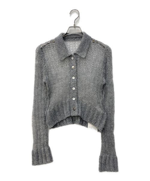 MAISON SPECIAL（メゾンスペシャル）MAISON SPECIAL (メゾンスペシャル) SHEER KNIT SHIRT グレー サイズ:FREE 未使用品の古着・服飾アイテム