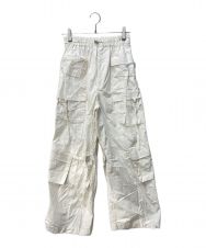 MAISON SPECIAL (メゾンスペシャル) MULTI FUBRIC MANY POCKETS CARGO PANTS ホワイト サイズ:38