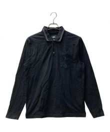 stussy（ステューシー）の古着「長袖ポロシャツ」｜ブラック