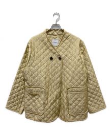 CLANE（クラネ）の古着「QUILTING NO COLLAR JACKET」｜イエロー