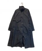 AZUL by moussyアズールバイマウジー）の古着「SPRING STAND COLLAR TRENCH CT」｜ブラック