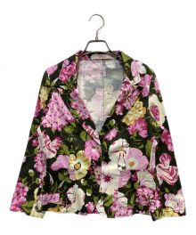 RED VALENTINO（レッドヴァレンティノ）の古着「花柄ジャケット」｜グリーン