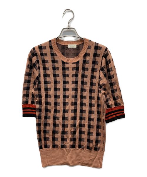 DRIES VAN NOTEN（ドリスヴァンノッテン）DRIES VAN NOTEN (ドリスヴァンノッテン) ニット ピンク サイズ:-の古着・服飾アイテム