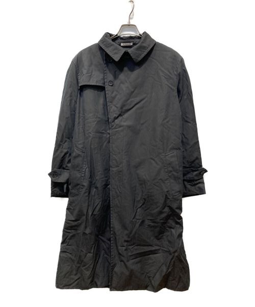 AURALEE（オーラリー）AURALEE (オーラリー) FINX CHAMBRAY BIG TRENCH COAT ブラック サイズ:4の古着・服飾アイテム