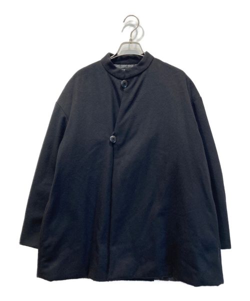KIJI（キジ）KIJI (キジ) WOOL×QUILTING REVERSIBLE HALF COAT ブラック サイズ:2の古着・服飾アイテム