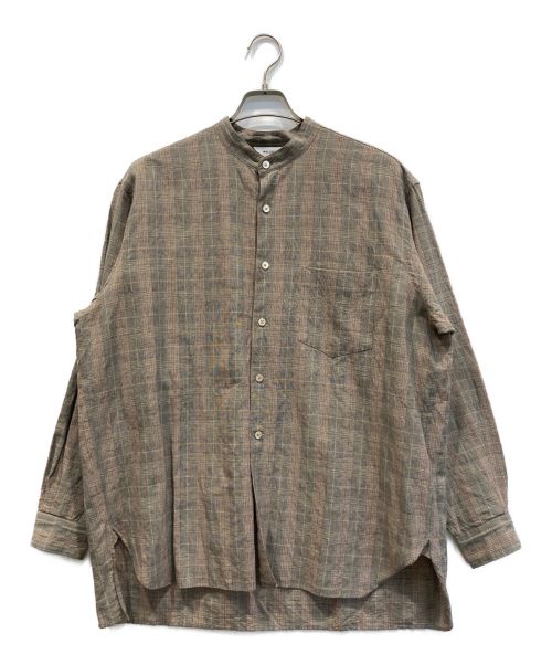 WELLDER（ウェルダー）WELLDER (ウェルダー) バンドカラーシャツ グレー サイズ:3の古着・服飾アイテム