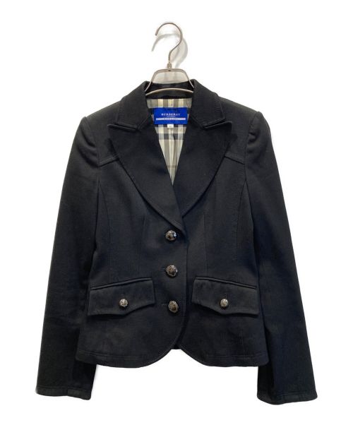 BURBERRY BLUE LABEL（バーバリーブルーレーベル）BURBERRY BLUE LABEL (バーバリーブルーレーベル) COTTON 3B JACKET ブラック サイズ:38の古着・服飾アイテム