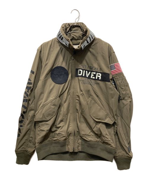 AVIREX（アヴィレックス）AVIREX (アヴィレックス) FROGMAN カーキ サイズ:XLの古着・服飾アイテム