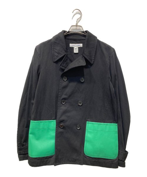 COMME des GARCONS SHIRT（コムデギャルソンシャツ）COMME des GARCONS SHIRT (コムデギャルソンシャツ) ポケット切替コート ブラック サイズ:Mの古着・服飾アイテム