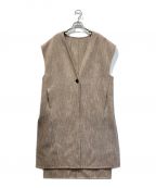 TODAYFULトゥデイフル）の古着「Wool Rever Vest」｜ベージュ