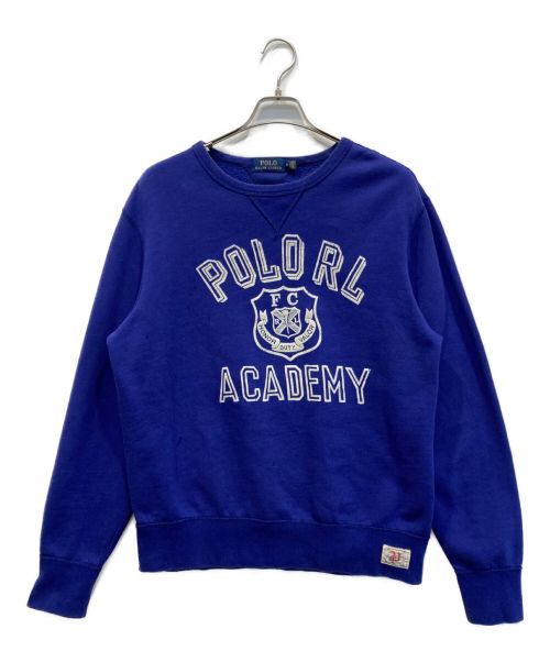 POLO RALPH LAUREN（ポロ・ラルフローレン）POLO RALPH LAUREN (ポロ・ラルフローレン) プリントスウェット ブルー サイズ:Mの古着・服飾アイテム