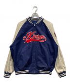 X-LARGEエクストララージ）の古着「REVERSIBLE BASEBALL JACKET」｜ネイビー