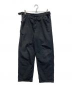 AURALEEオーラリー）の古着「FINX HARD TWIST GABARDINE PANTS」｜ブラック