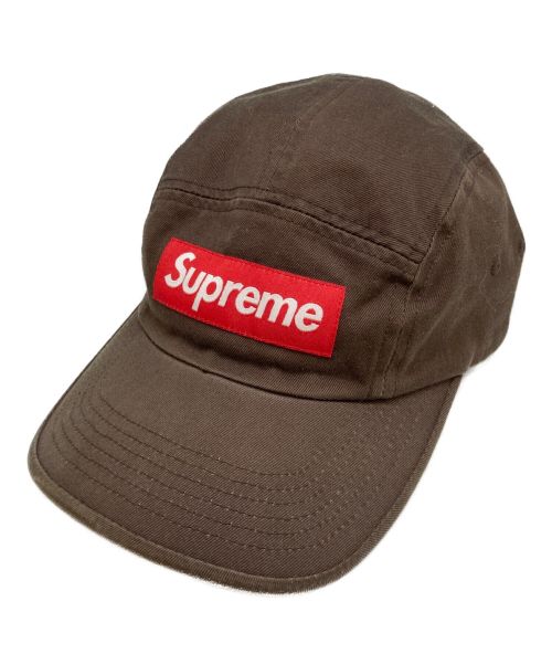 SUPREME（シュプリーム）SUPREME (シュプリーム) Washed Chino Twill camp cap ブラウン サイズ:-の古着・服飾アイテム