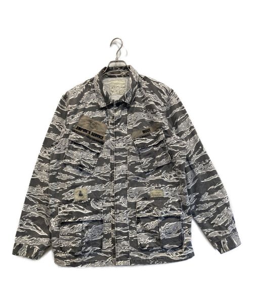 WTAPS（ダブルタップス）WTAPS (ダブルタップス) Mil-spec タイガーカモ M65 ジャケット グレー×ホワイト サイズ:-の古着・服飾アイテム