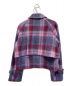 STEVEN ALAN (スティーブンアラン) HARRIS TWEED SHORT STAND FALL COLLAR COAT パープル サイズ:S：3980円