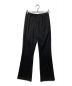 CLANE（クラネ）の古着「CENTER PRESS BOOTCUT PANTS」｜ブラック