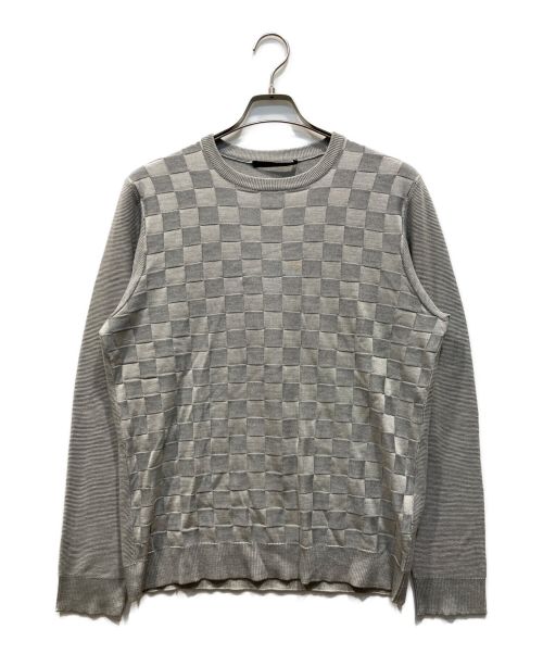 LOUIS VUITTON（ルイ ヴィトン）LOUIS VUITTON (ルイ ヴィトン) ダミエシルクニット グレー サイズ:Lの古着・服飾アイテム