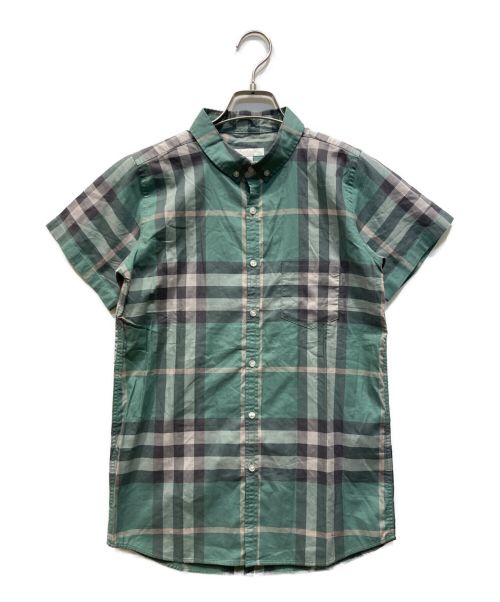 BURBERRY CHILDREN（バーバリー チルドレン）BURBERRY CHILDREN (バーバリー チルドレン) ノヴァチェックシャツ グリーン×グレー サイズ:164cmの古着・服飾アイテム