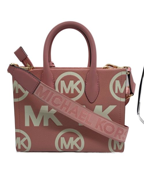 MICHAEL KORS（マイケルコース）MICHAEL KORS (マイケルコース) MIRELLA トップジップ ショッパートート ピンクの古着・服飾アイテム