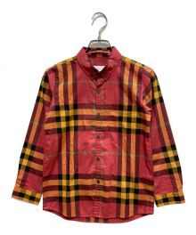 BURBERRY CHILDREN（バーバリー チルドレン）の古着「ノヴァチェックシャツ」｜レッド×イエロー