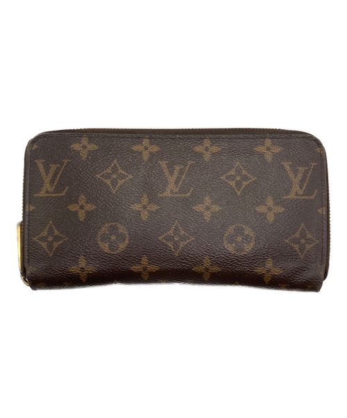 LOUIS VUITTON（ルイ ヴィトン）LOUIS VUITTON (ルイ ヴィトン) ラウンドジップウォレット ブラウン×ベージュの古着・服飾アイテム