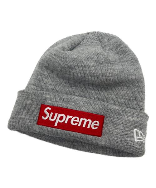 SUPREME（シュプリーム）Supreme (シュプリーム) New Era (ニューエラ) Box Logo Beanie グレーの古着・服飾アイテム